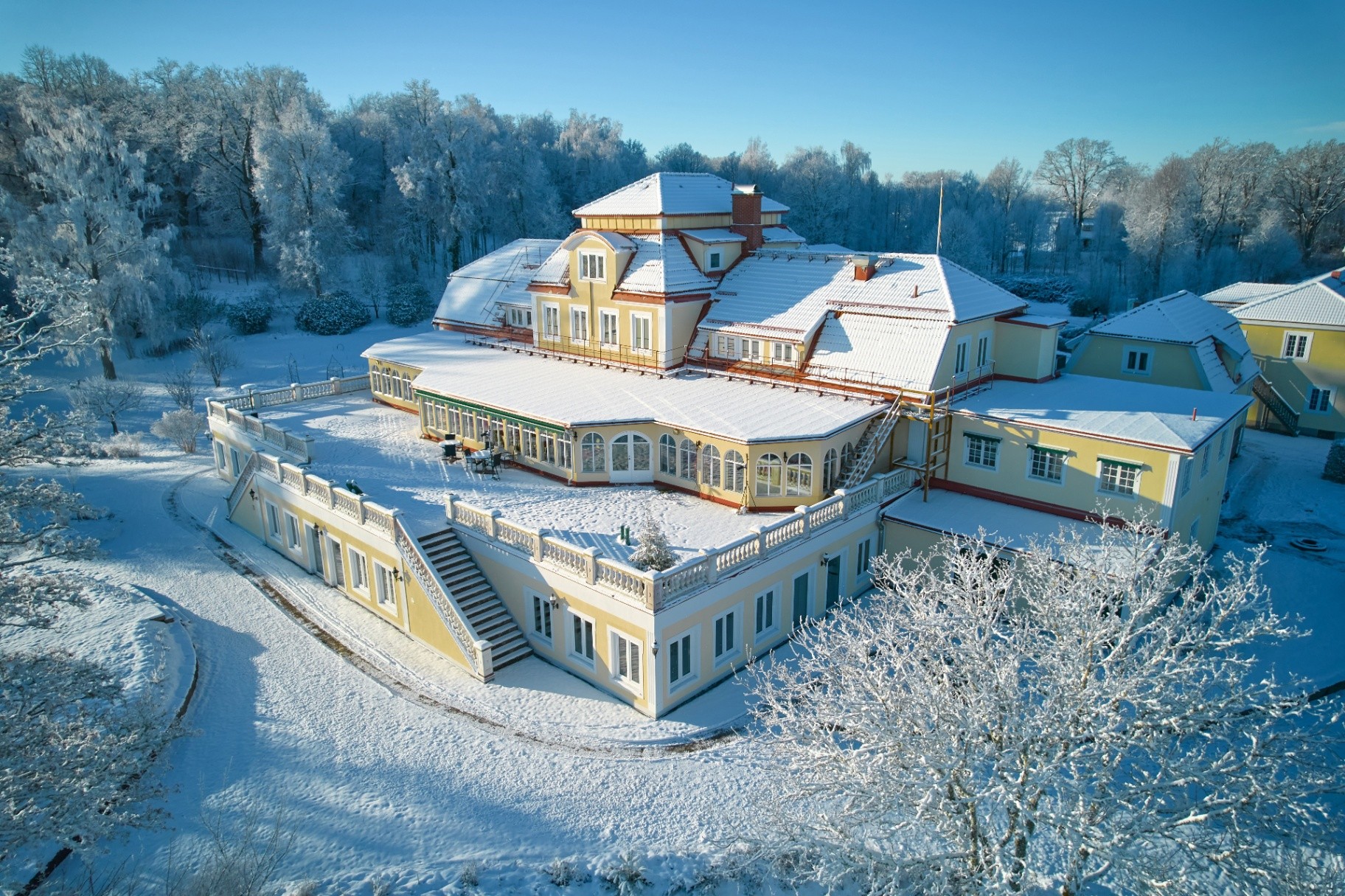 Möckelsnäs Herrgård vintertid