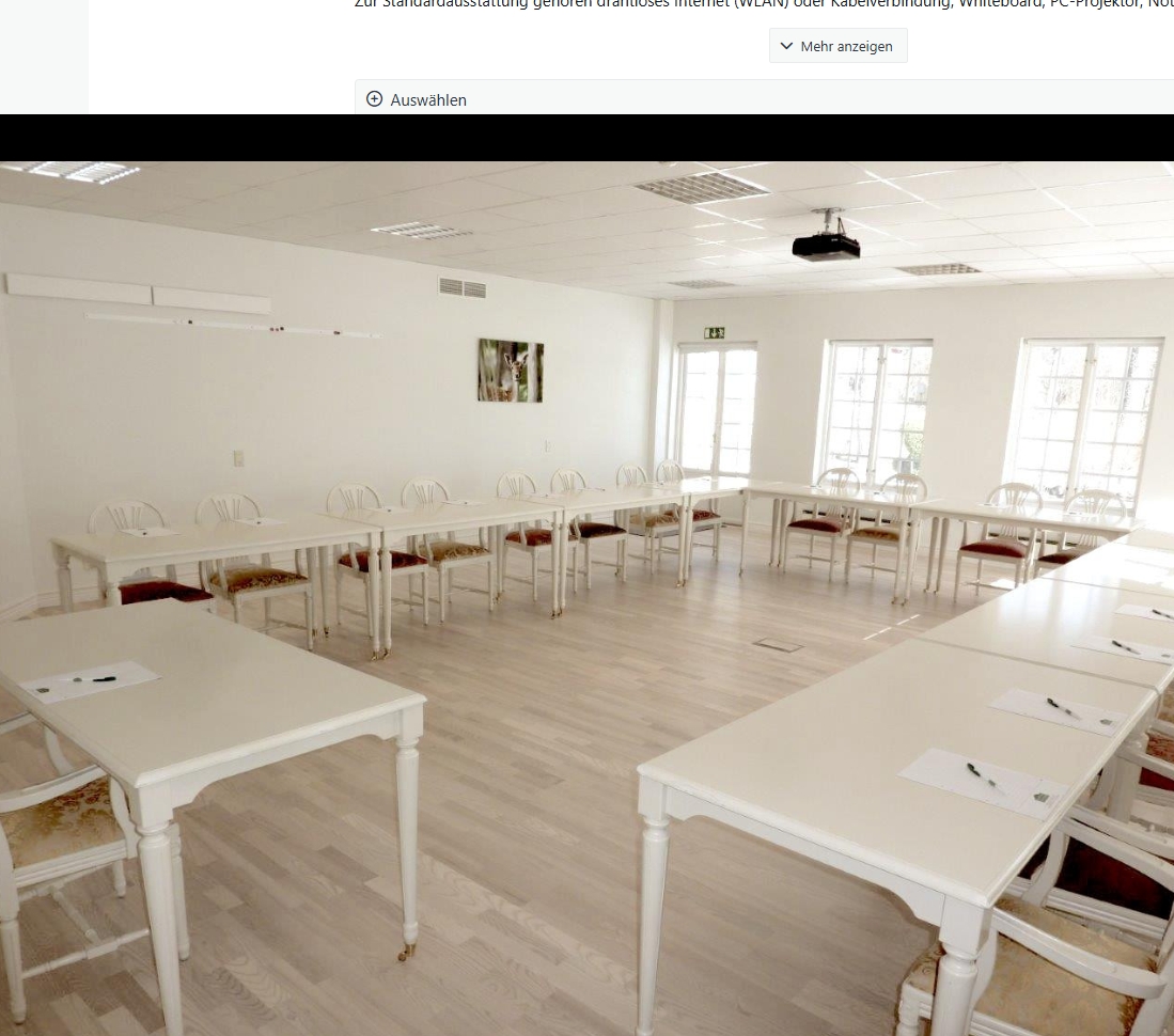 Konferensrum Liljesparre med U-bord